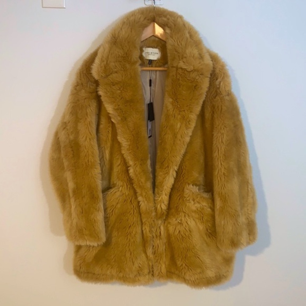 Halston Heritage Faux Fur Coat
